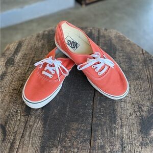 Vans Coral Canvas Sneakers with White Accents